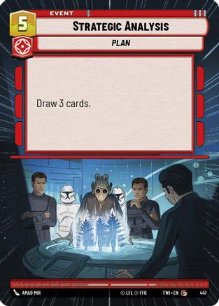 Strategic Analysis (Hyperspace) (441) [Twilight of the Republic] Foil Star Wars: Unlimited Single Disney