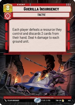 Guerilla Insurgency (Hyperspace) (443) [Twilight of the Republic] Star Wars: Unlimited Single Disney
