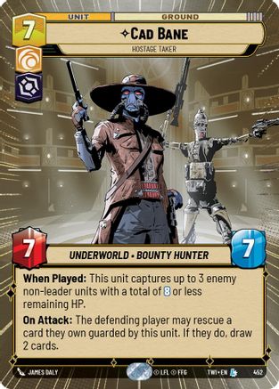 Cad Bane - Hostage Taker (Hyperspace) (452) [Twilight of the Republic] Foil Star Wars: Unlimited Single Disney
