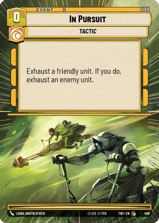 In Pursuit (Hyperspace) (486) [Twilight of the Republic] Foil Star Wars: Unlimited Single Disney