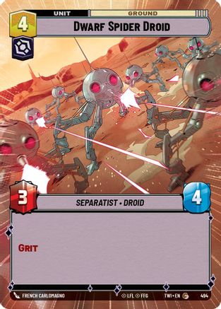 Dwarf Spider Droid (Hyperspace) (494) [Twilight of the Republic] Foil Star Wars: Unlimited Single Disney