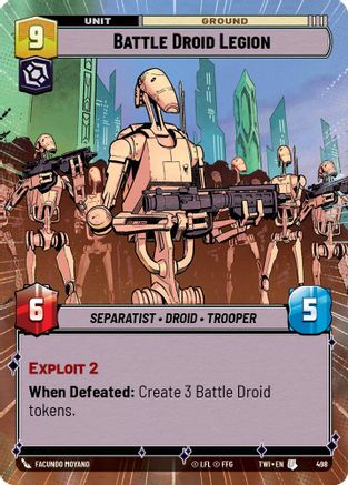 Battle Droid Legion (Hyperspace) (498) [Twilight of the Republic] Star Wars: Unlimited Single Disney
