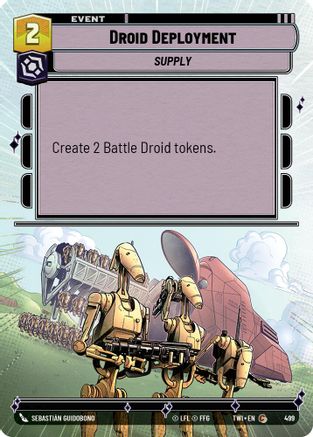 Droid Deployment (Hyperspace) (499) [Twilight of the Republic] Star Wars: Unlimited Single Disney