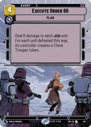 Execute Order 66 (Hyperspace) (501) [Twilight of the Republic] Star Wars: Unlimited Single Disney