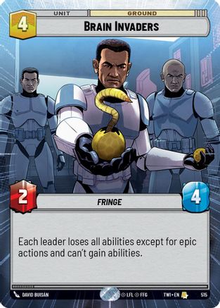 Brain Invaders (Hyperspace) (515) [Twilight of the Republic] Foil Star Wars: Unlimited Single Disney