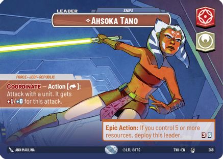 Ahsoka Tano - Snips (Showcase) (268) [Twilight of the Republic] Star Wars: Unlimited Single Disney