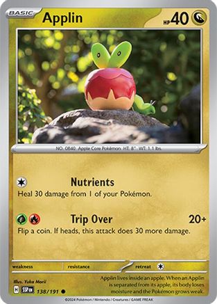 Applin (138) [SV: Surging Sparks] Pokemon Single Pokémon