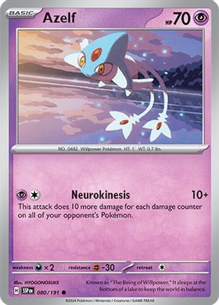 Azelf (80) [SV: Surging Sparks] Pokemon Single Pokémon