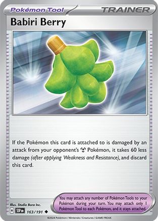 Babiri Berry (163) [SV: Surging Sparks] Pokemon Single Pokémon