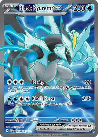 Black Kyurem ex - 218/191 Holofoil [SV: Surging Sparks] Pokemon Single Pokémon