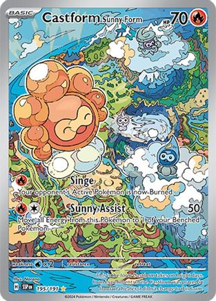 Castform Sunny Form - 195/191 Holofoil [SV: Surging Sparks] Pokemon Single Pokémon