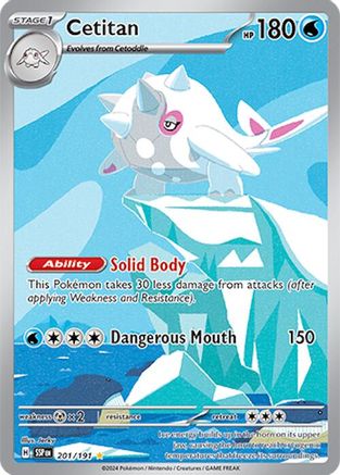 Cetitan - 201/191 Holofoil [SV: Surging Sparks] Pokemon Single Pokémon