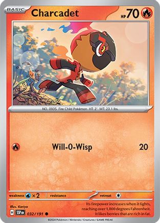 Charcadet - 032/191 Reverse Holofoil [SV: Surging Sparks] Pokemon Single Pokémon