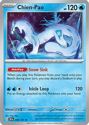 Chien-Pao (56) Holofoil [SV: Surging Sparks] Pokemon Single Pokémon