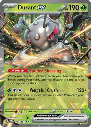 Durant ex - 004/191 Holofoil [SV: Surging Sparks] Pokemon Single Pokémon