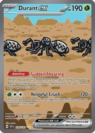 Durant ex - 236/191 Holofoil [SV: Surging Sparks] Pokemon Single Pokémon
