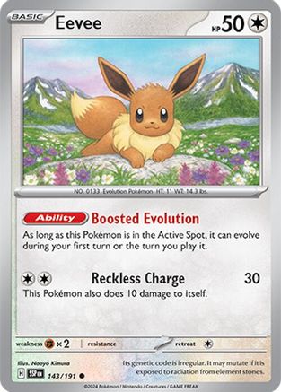 Eevee (143) Reverse Holofoil [SV: Surging Sparks] Pokemon Single Pokémon