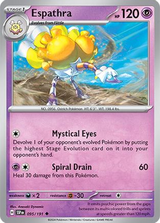 Espathra (95) [SV: Surging Sparks] Pokemon Single Pokémon