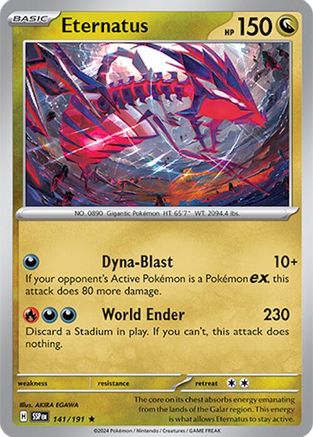 Eternatus (141) Reverse Holofoil [SV: Surging Sparks] Pokemon Single Pokémon