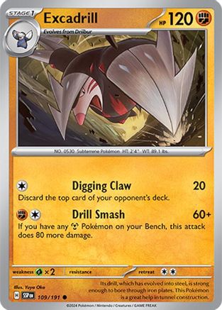 Excadrill (109) [SV: Surging Sparks] Pokemon Single Pokémon