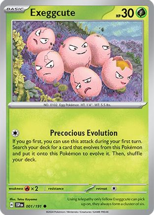 Exeggcute - 001/191 [SV: Surging Sparks] Pokemon Single Pokémon