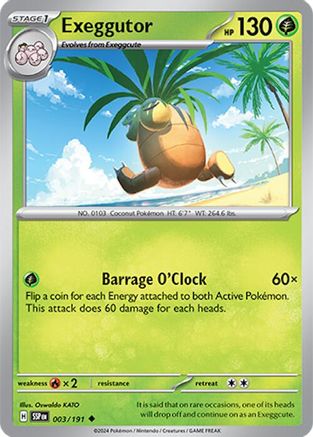 Exeggutor (3) [SV: Surging Sparks] Pokemon Single Pokémon