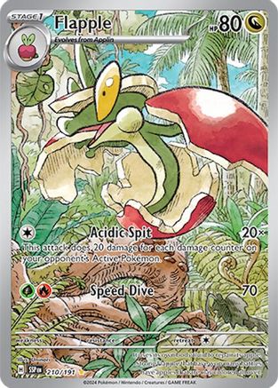 Flapple - 210/191 Holofoil [SV: Surging Sparks] Pokemon Single Pokémon