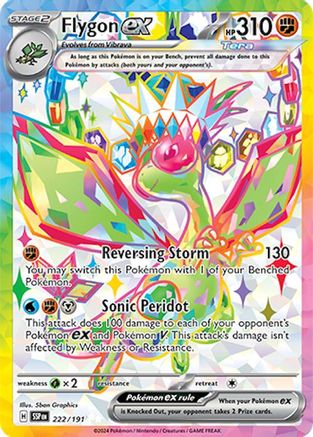 Flygon ex - 222/191 Holofoil [SV: Surging Sparks] Pokemon Single Pokémon