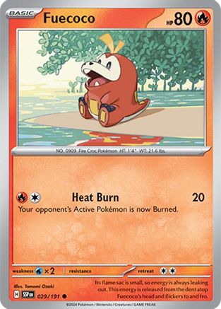 Fuecoco (29) [SV: Surging Sparks] Pokemon Single Pokémon