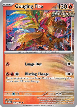 Gouging Fire (38) Holofoil [SV: Surging Sparks] Pokemon Single Pokémon