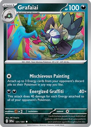 Grafaiai (121) [SV: Surging Sparks] Pokemon Single Pokémon