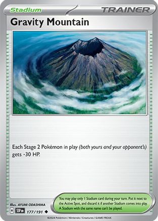 Gravity Mountain (177) Reverse Holofoil [SV: Surging Sparks] Pokemon Single Pokémon