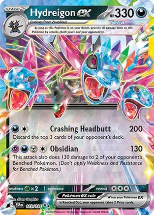 Hydreigon ex - 119/191 Holofoil [SV: Surging Sparks] Pokemon Single Pokémon