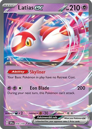 Latias ex - 076/191 Holofoil [SV: Surging Sparks] Pokemon Single Pokémon