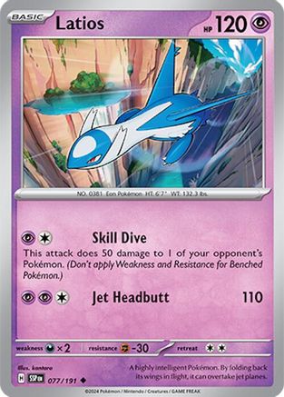 Latios 077/191 [SV: Surging Sparks] Pokemon Single Pokémon