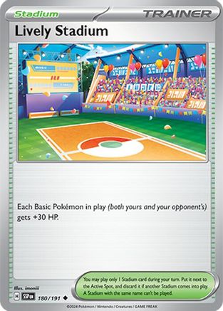Lively Stadium (180) Reverse Holofoil [SV: Surging Sparks] Pokemon Single Pokémon