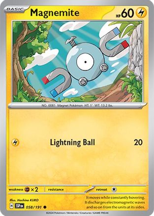 Magnemite (58) [SV: Surging Sparks] Pokemon Single Pokémon