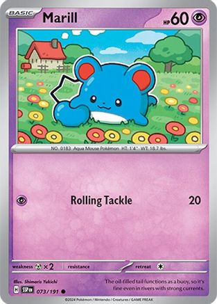 Marill 073/191 [SV: Surging Sparks] Pokemon Single Pokémon