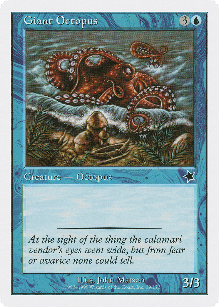 Giant Octopus (S99-039) [Misc] Starter 1999 MTG Single Wizards of the Coast