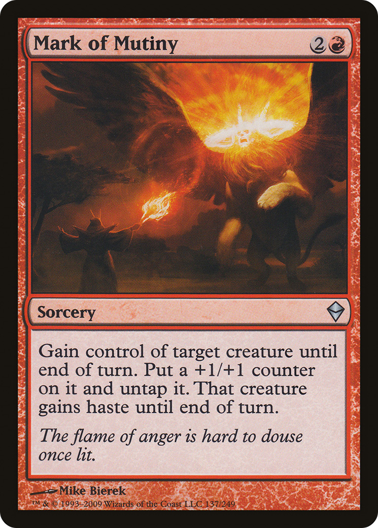 Mark of Mutiny (ZEN-137) [Zendikar] MTG Single Wizards of the Coast