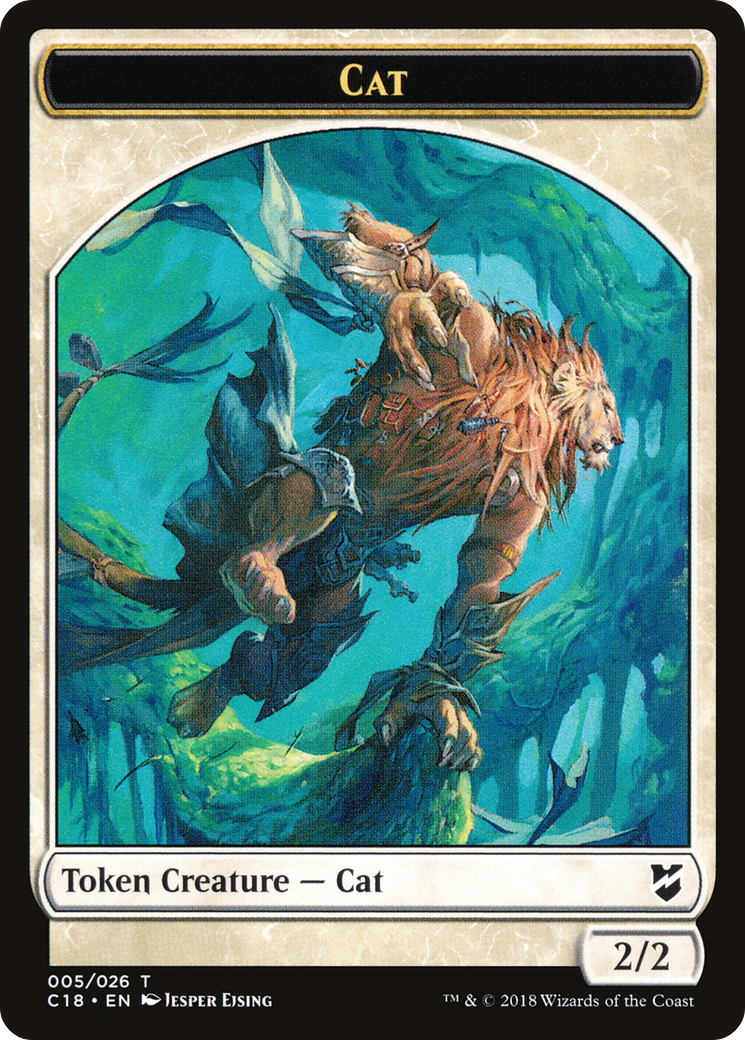 Cat (TC18-005) [Tokens] Commander 2018 Tokens MTG Single Wizards of the Coast