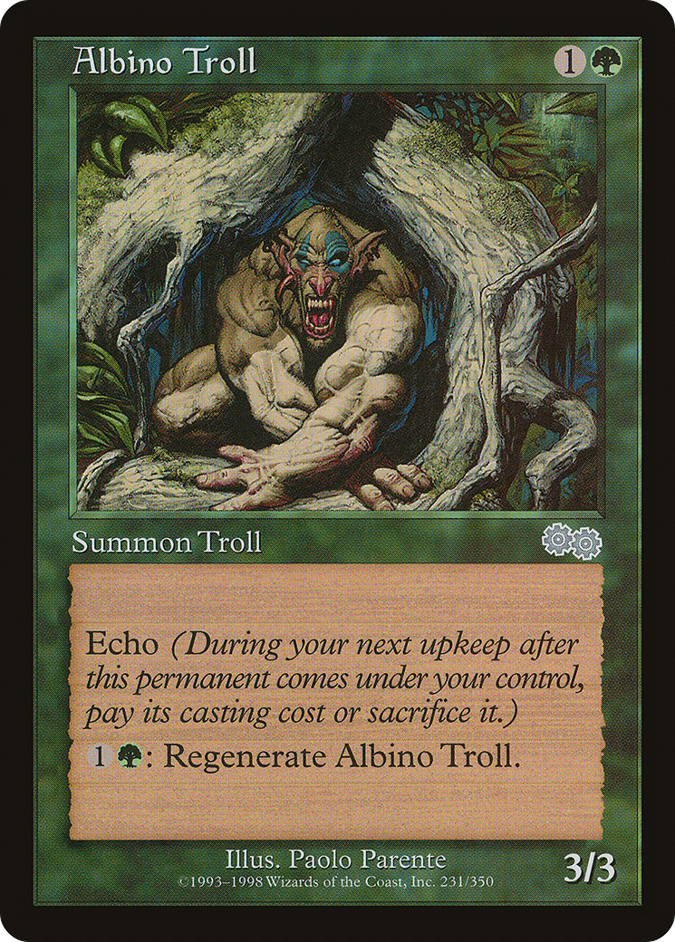 Albino Troll (USG-231) [Urza's Saga] MTG Single Wizards of the Coast