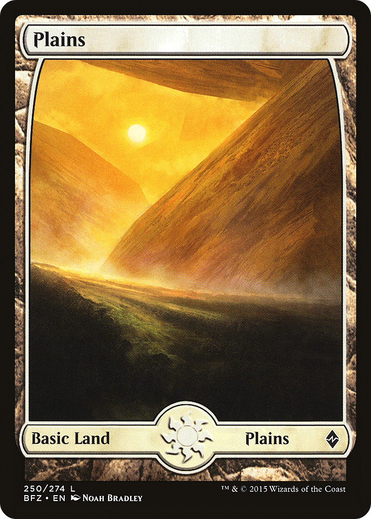 Plains (BFZ-250) [Battle for Zendikar] MTG Single Wizards of the Coast