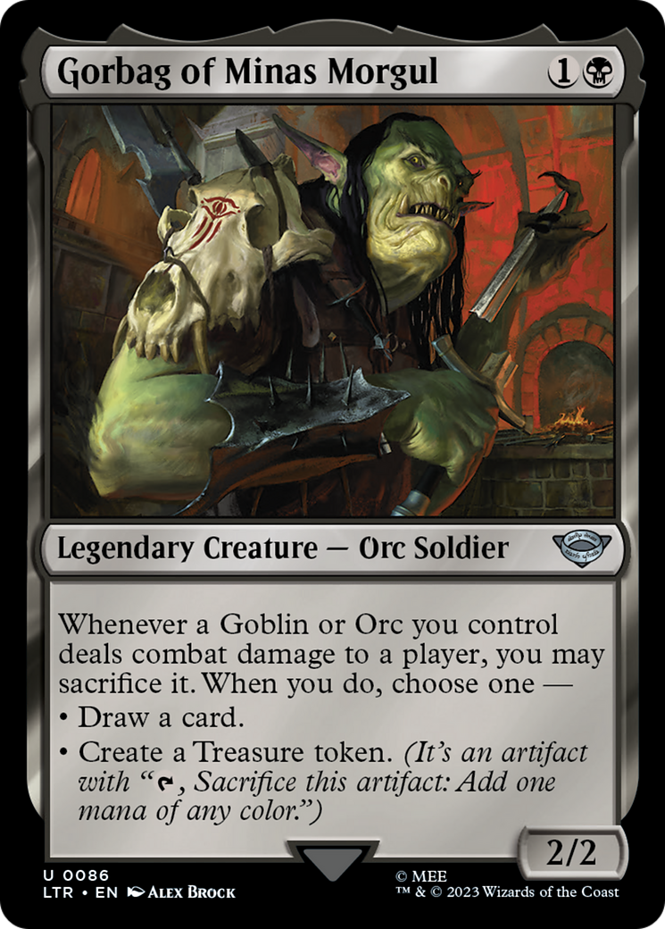 Gorbag of Minas Morgul (LTR-086) [The Lord of the Rings: Tales of Middle-earth] Foil MTG Single Wizards of the Coast