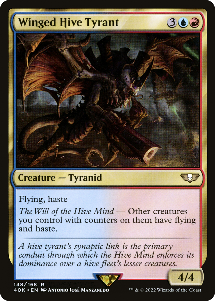 Winged Hive Tyrant (40K-148) [Warhammer 40,000 Commander] MTG Single Wizards of the Coast