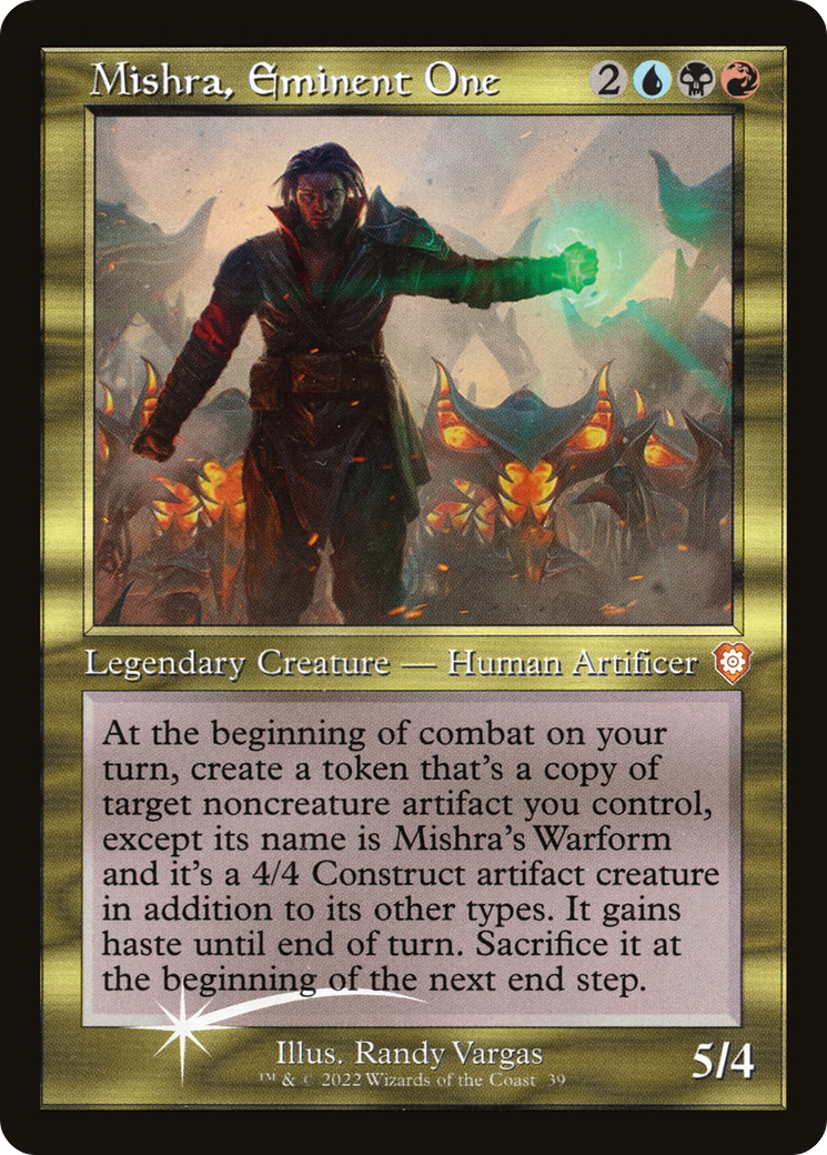 Mishra, Eminent One (BRC-039) [The Brothers' War Commander] Etched Foil MTG Single Wizards of the Coast