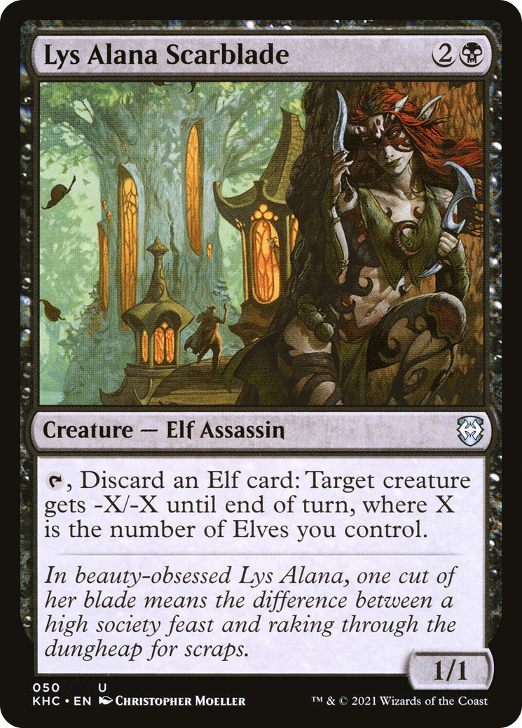 Lys Alana Scarblade (KHC-050) [Kaldheim Commander] MTG Single Wizards of the Coast