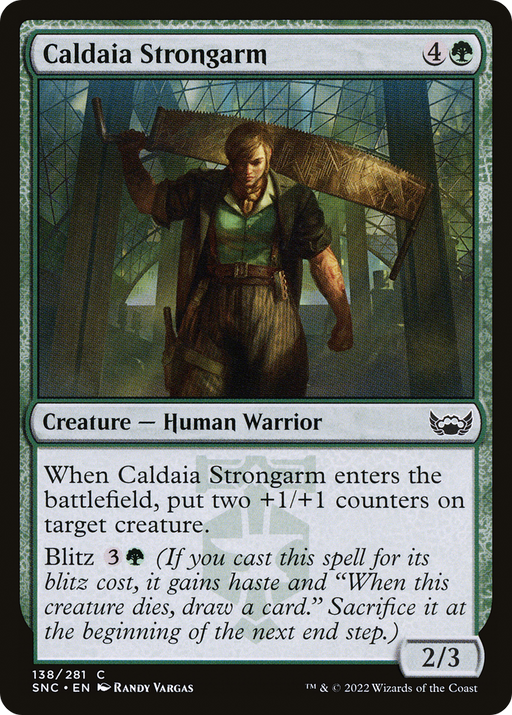 Caldaia Strongarm (SNC-138) [Streets of New Capenna] Foil MTG Single Wizards of the Coast