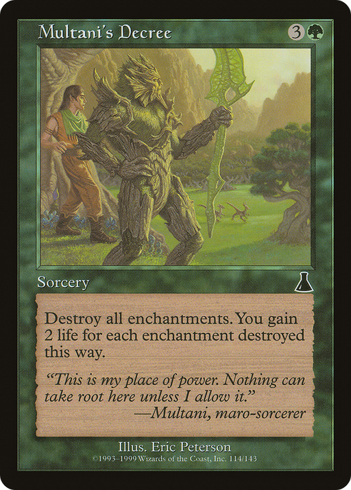 Multani's Decree (UDS-114) [Urza's Destiny] MTG Single Wizards of the Coast
