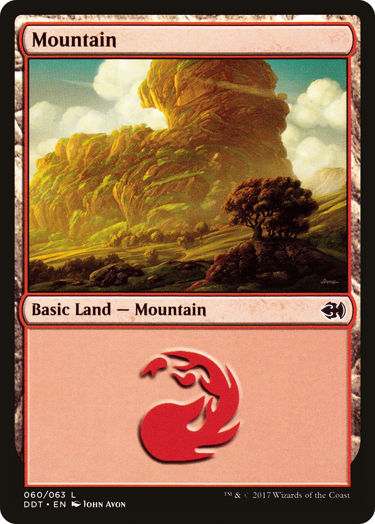 Mountain (DDT-060) [Misc] Duel Decks: Merfolk vs. Goblins MTG Single Wizards of the Coast